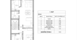 OSIJEK, USKE NJIVE, 4-sobni stan na 1.katu+PARKING, NOVOGRADNJA