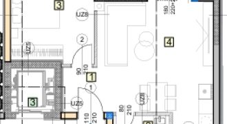 OSIJEK,NOVI GRAD, dvosoban stan u prizemlju 51,07m2