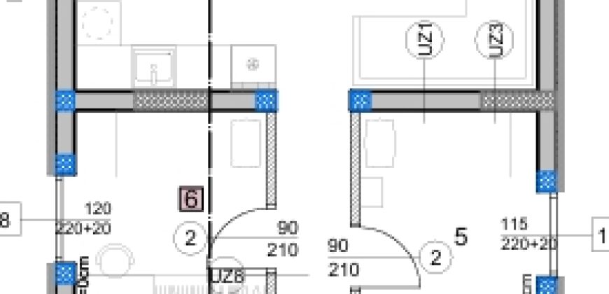OSIJEK,NOVI GRAD, 4-soban stan u izgradnji 82,33m2, 1.kat