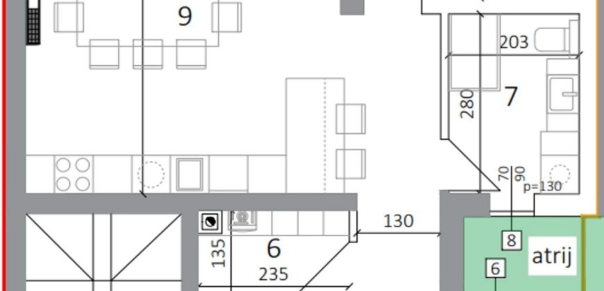 OSIJEK,VATROGASNO NASELJE,LUKSUZAN 4-sobni stan, 109,60M2, 1.kat+PARKING