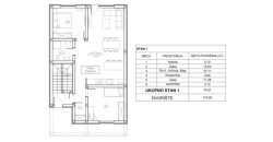 STAN OSIJEK, DONJI GRAD, trosoban stan u izgradnji 74,97 M2 **PRIZEMLJE+VRT 118 m2+PARKING