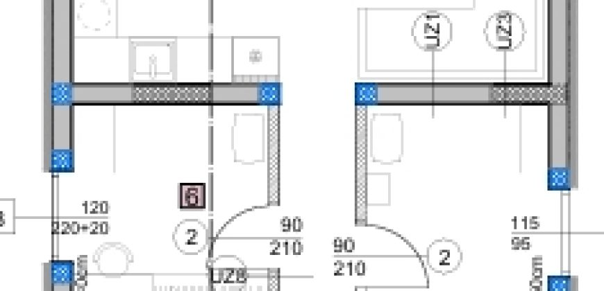 STAN, OSIJEK, NOVI GRAD, DIVALTOVA ULICA, četverosoban stan na 2.katu 82,33 m2 (S18)- DVORIŠNA ZGRADA